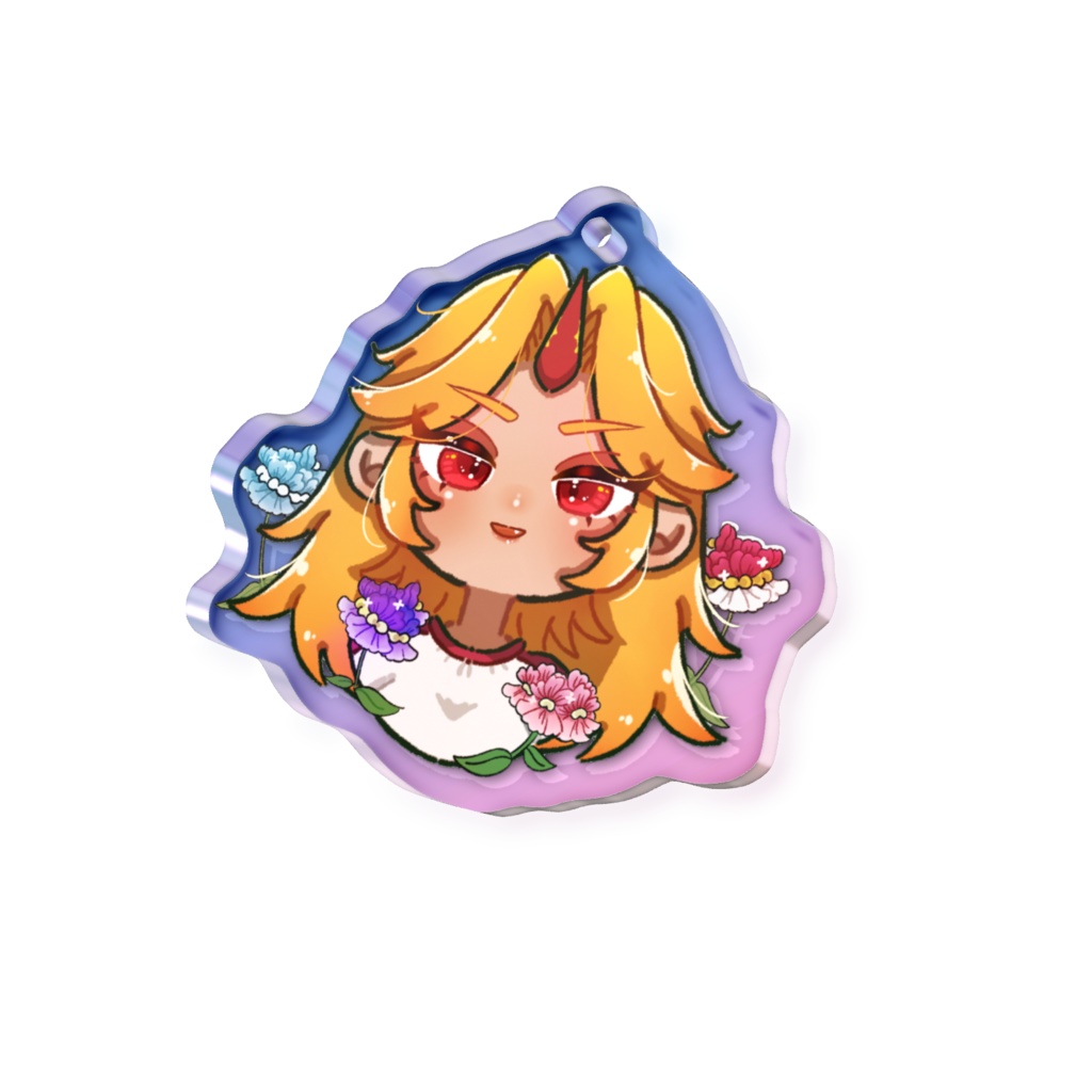 東方Project 星熊勇儀 オーロラアクリルキーホルダー 50 × 50mm