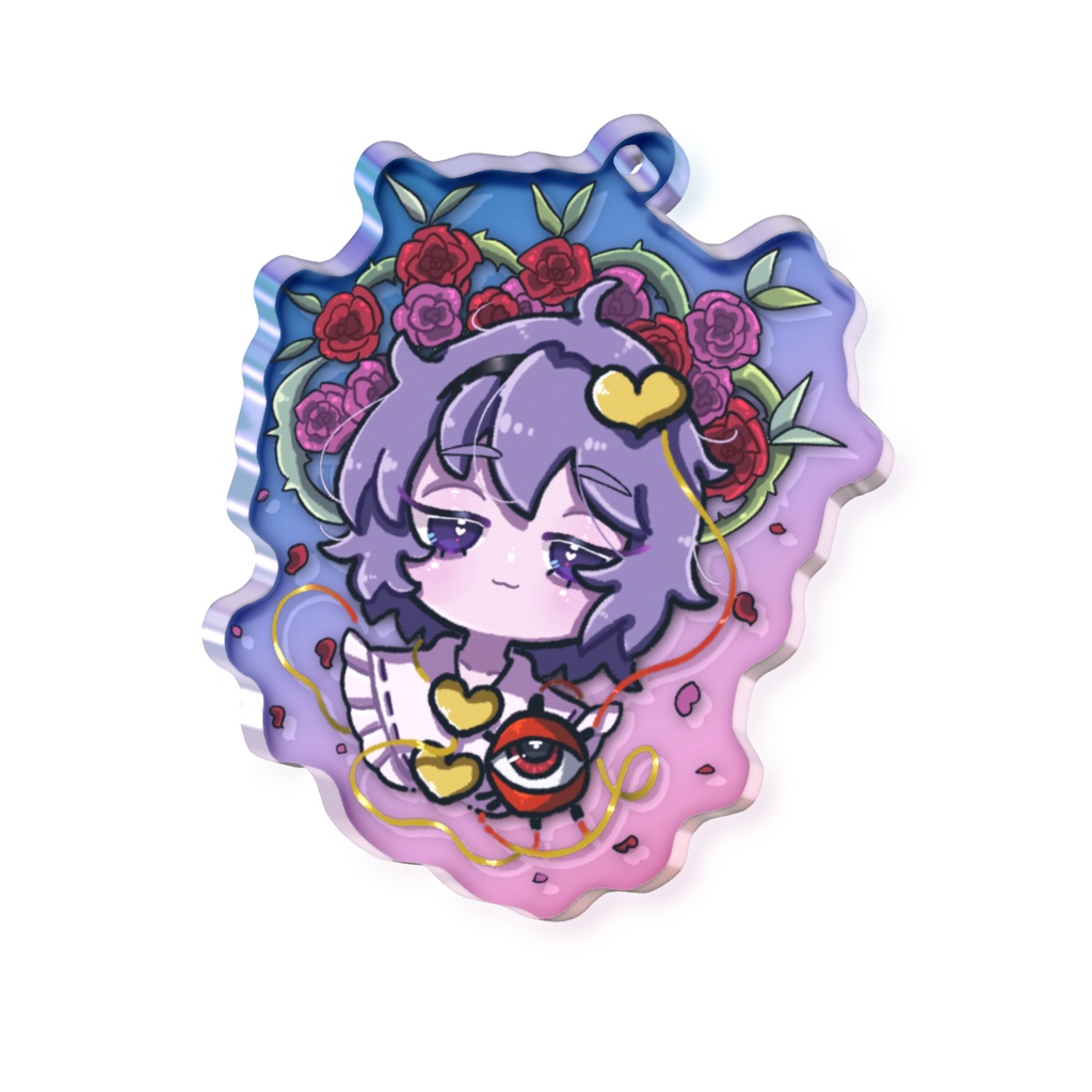 東方Project 古明地さとり オーロラアクリルキーホルダー 50 × 50mm