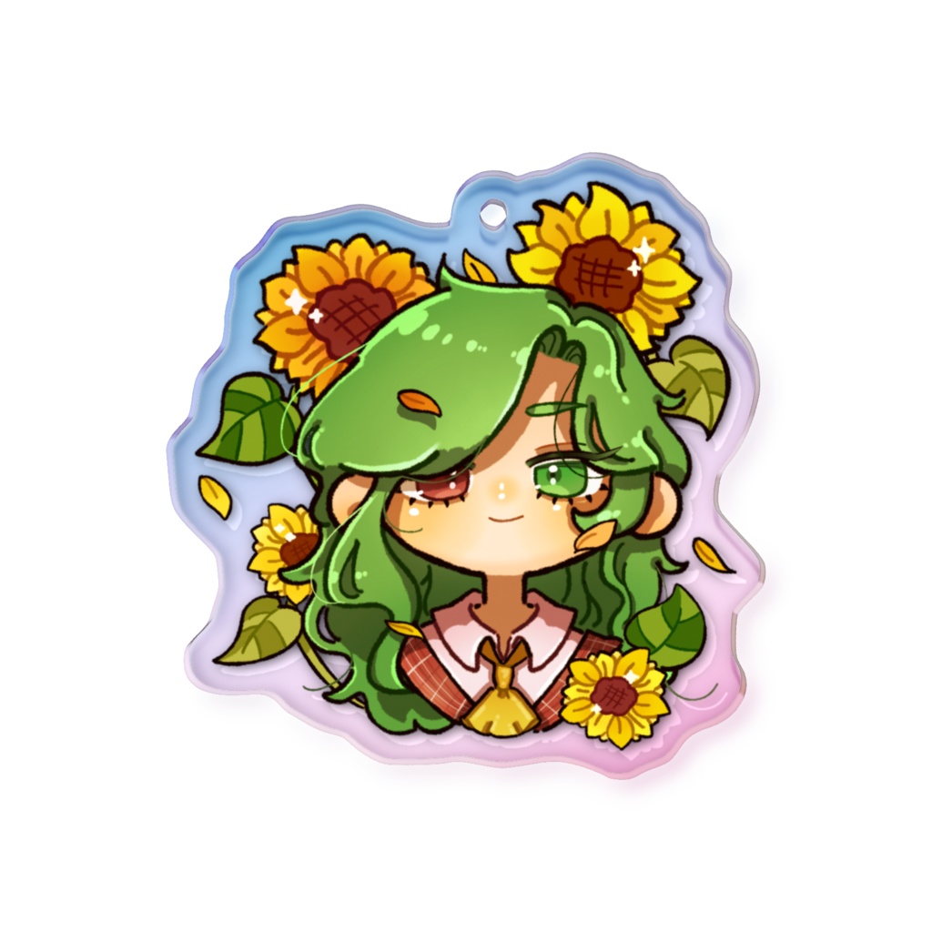 東方Project 幽香 オーロラアクリルキーホルダー 50 × 50mm