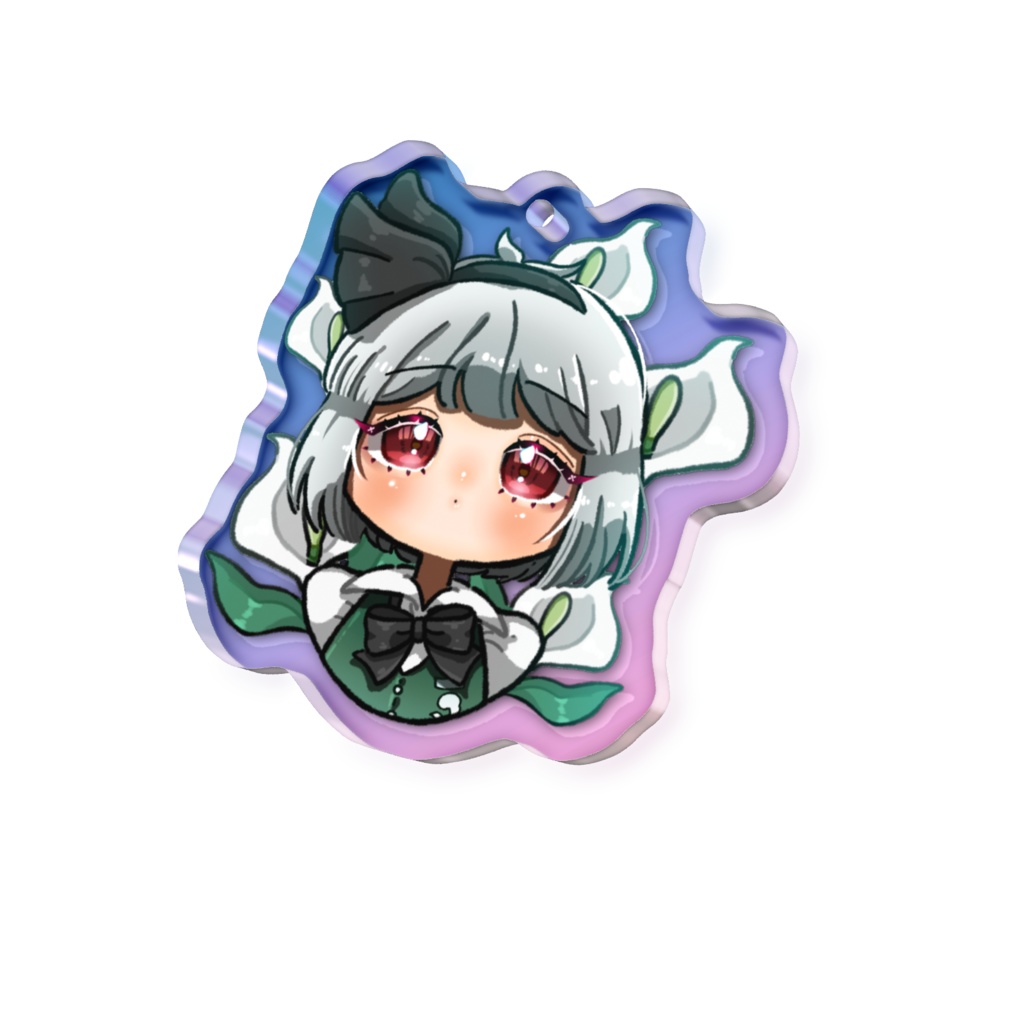 東方Project 魂魄妖夢 オーロラアクリルキーホルダー 50 × 50mm