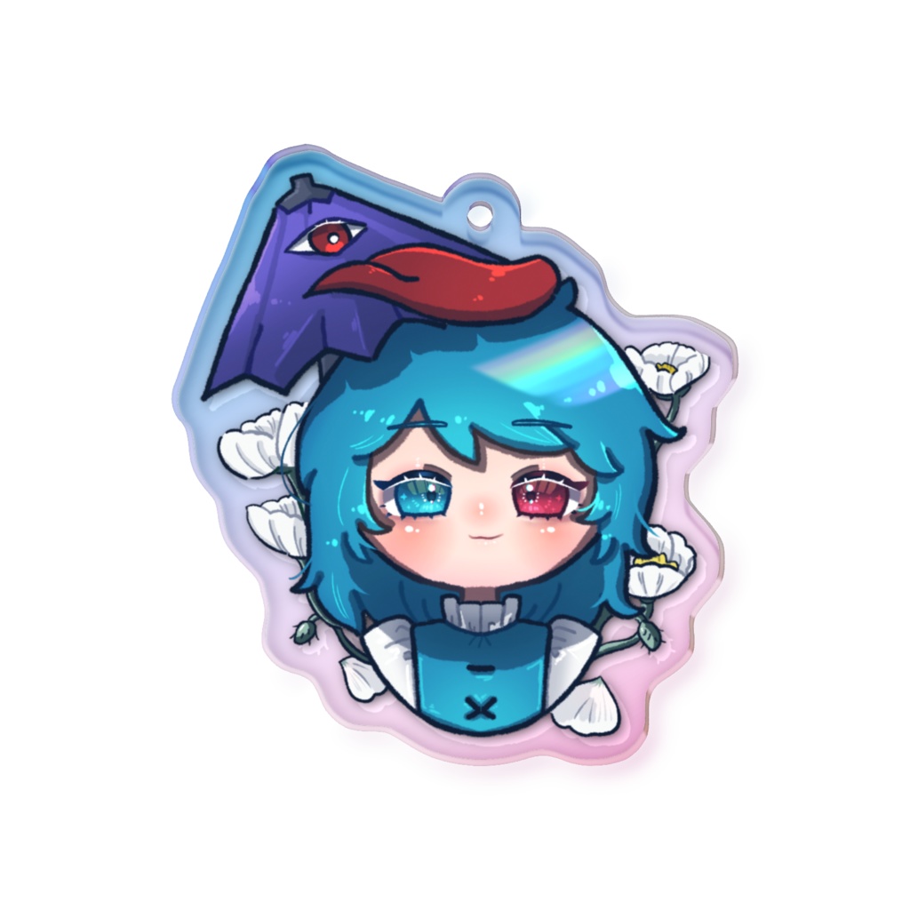 東方Project 多々良小傘 オーロラアクリルキーホルダー 50 × 50mm