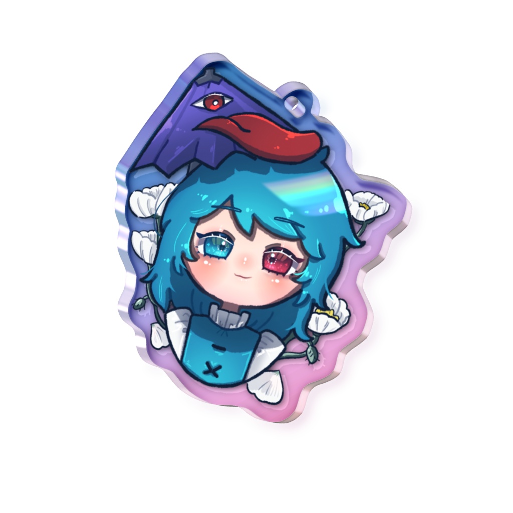東方Project 多々良小傘 オーロラアクリルキーホルダー 50 × 50mm