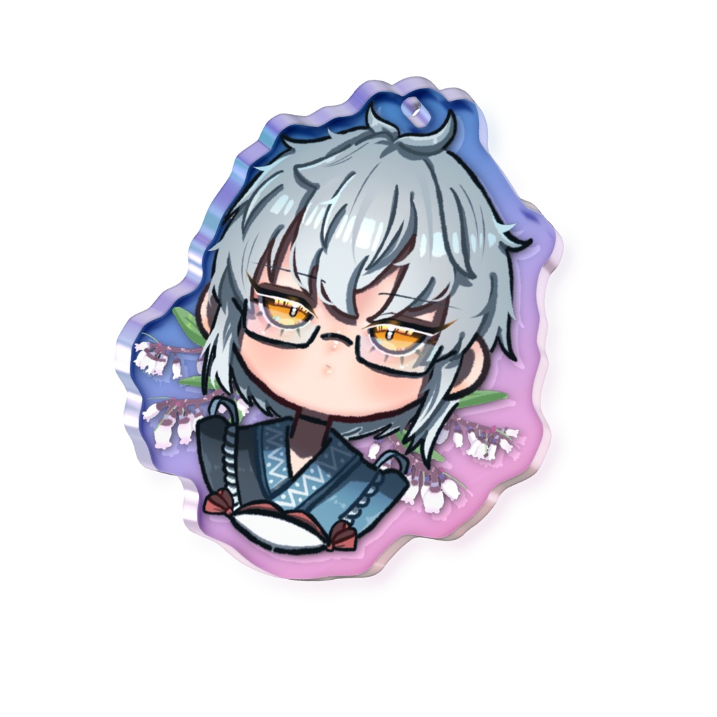 東方Project 森近霖之助 オーロラアクリルキーホルダー 50 × 50mm