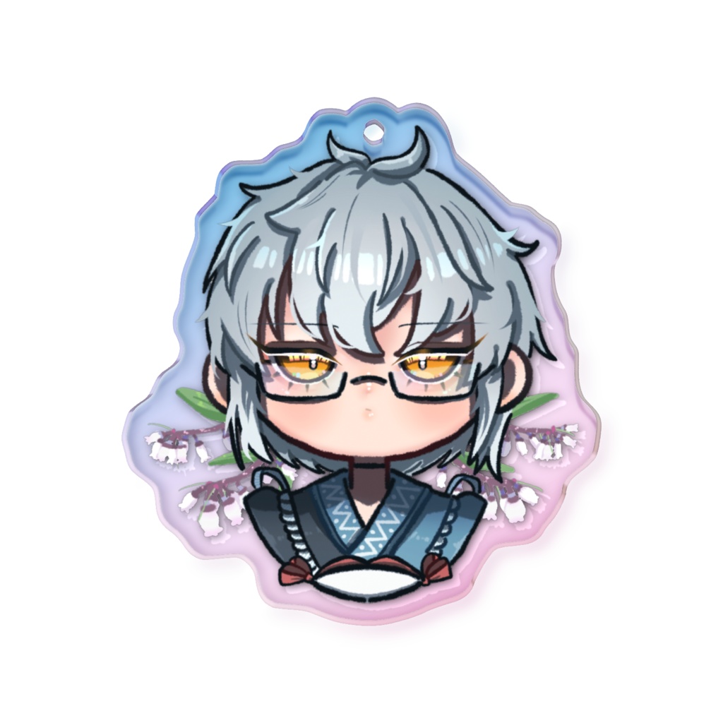 東方Project 森近霖之助 オーロラアクリルキーホルダー 50 × 50mm