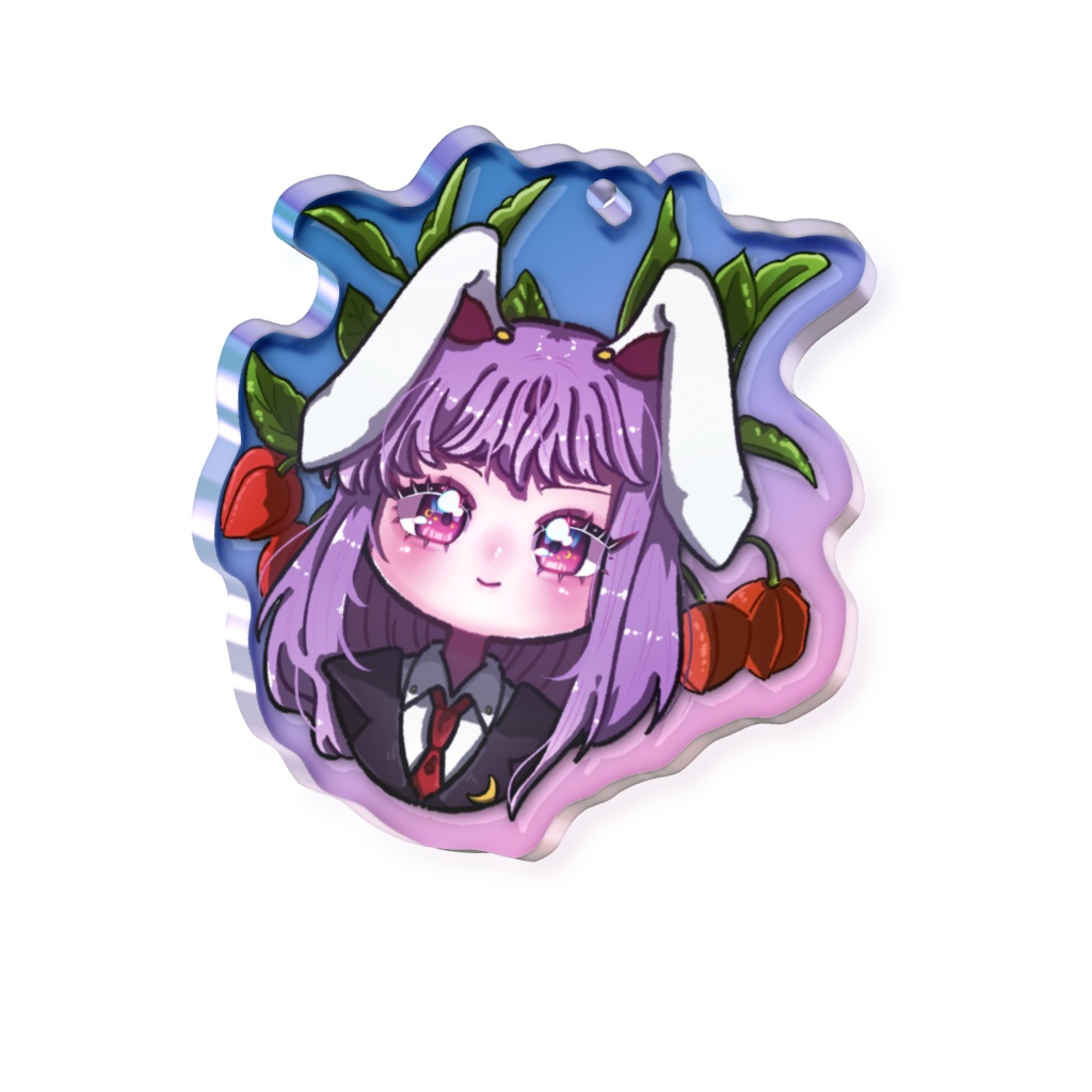 東方Project 鈴仙・優曇華院・イナバ オーロラアクリルキーホルダー 50 × 50mm