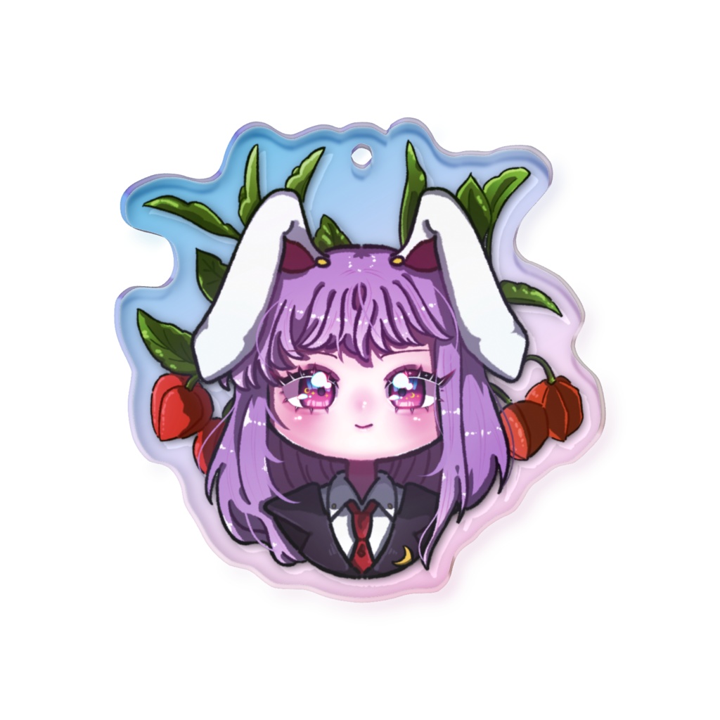 東方Project 鈴仙・優曇華院・イナバ オーロラアクリルキーホルダー 50 × 50mm