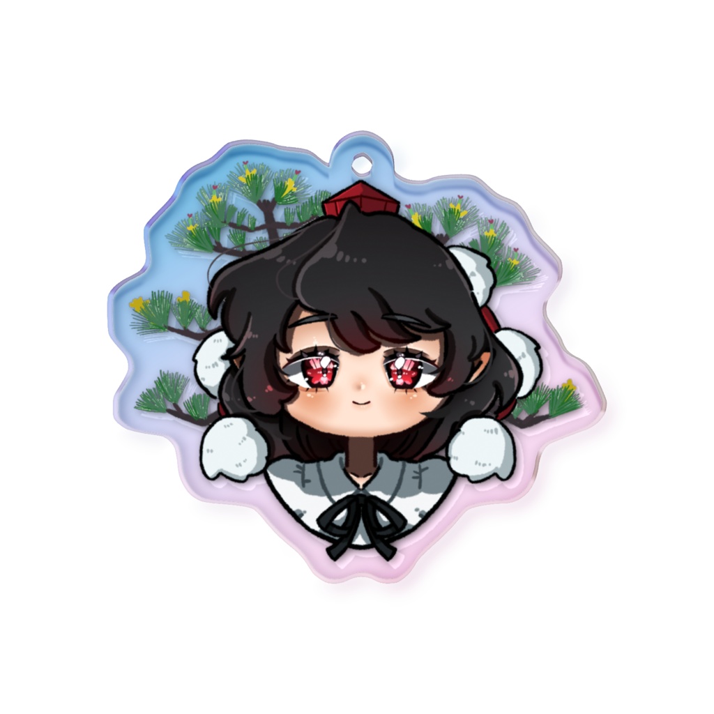 東方Project 射命丸文 オーロラアクリルキーホルダー 50 × 50mm