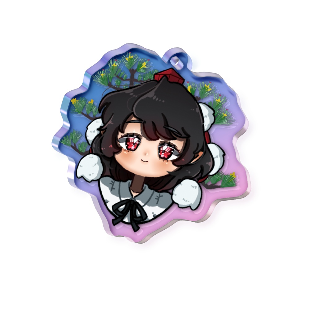 東方Project 射命丸文 オーロラアクリルキーホルダー 50 × 50mm