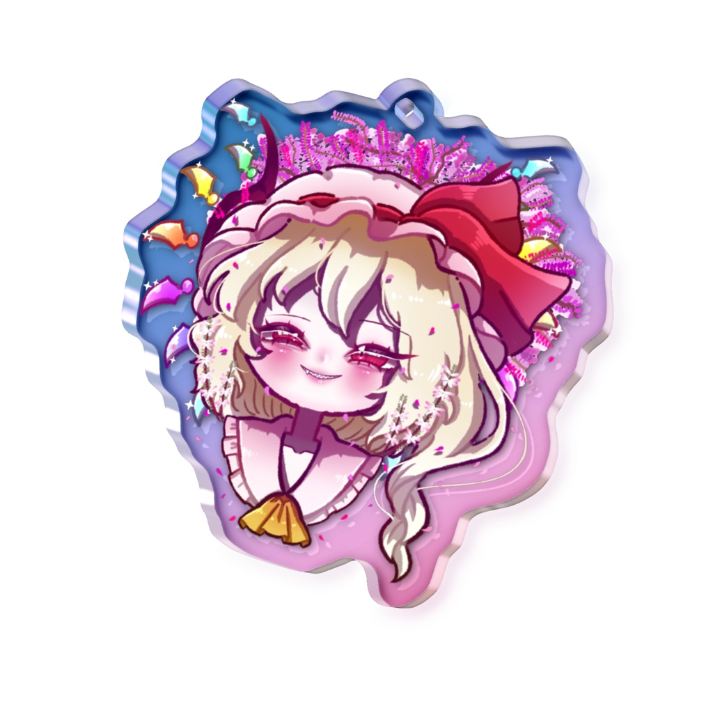 東方Project フランドール・スカーレット オーロラアクリルキーホルダー 50 × 50mm