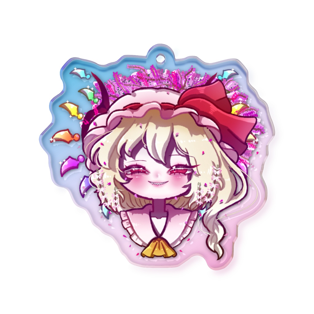 東方Project フランドール・スカーレット オーロラアクリルキーホルダー 50 × 50mm