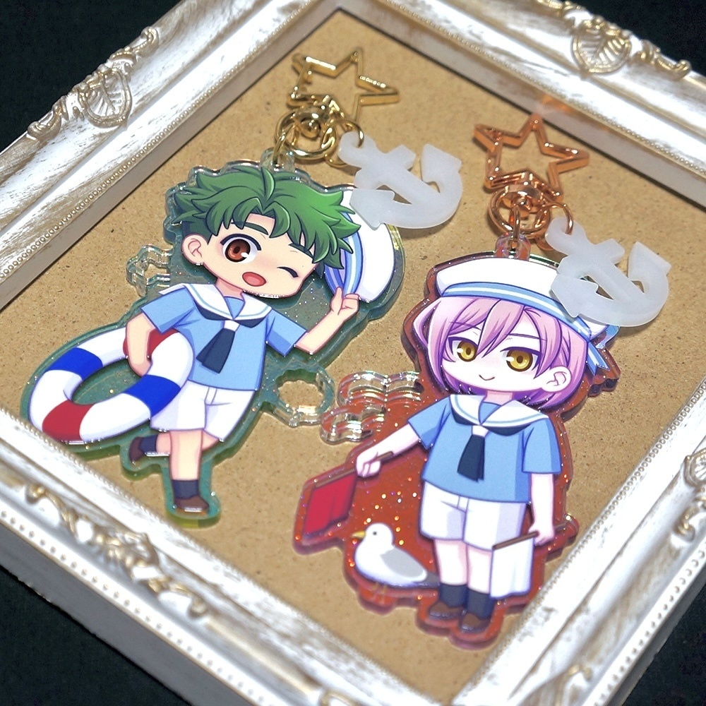 幼少こじかお マリンアクリルキーホルダー