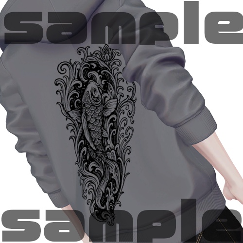 【刺青/タトゥー/模様】鯉の滝登り