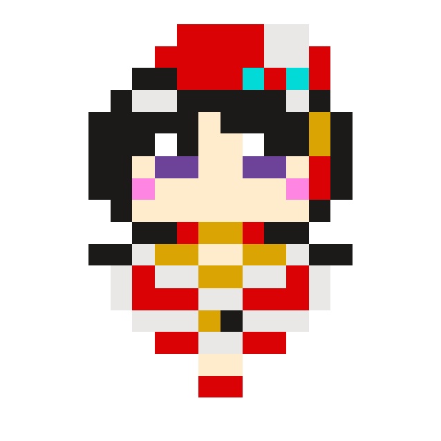 KeyIsland15頒布品 二階堂三郷ドット絵アクリルキーホルダー