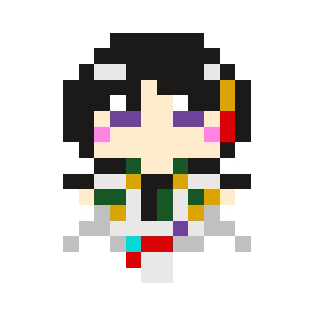 KeyIsland15頒布品 二階堂三郷ドット絵アクリルキーホルダー