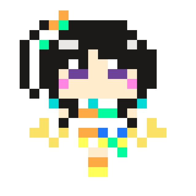 KeyIsland15頒布品 二階堂三郷ドット絵アクリルキーホルダー