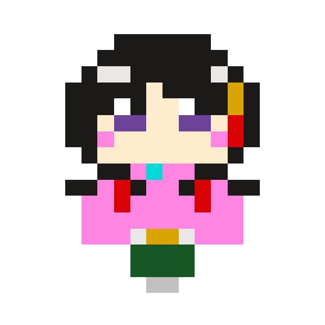 KeyIsland15頒布品 二階堂三郷ドット絵アクリルキーホルダー