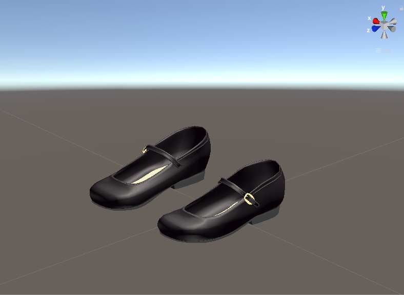 【こまどアバター・桔梗・白猫のライム・フローレン専用】ストラップシューズとフリルドレス「アルギュ・ノワール」