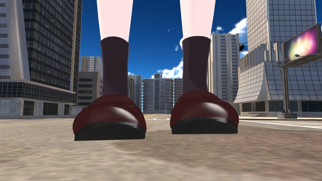 【こまどアバター(+ライムちゃん)・桔梗ちゃん専用】ローファーと安易なセーラー服+ルーズソックス