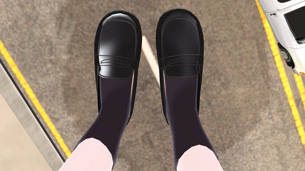 【こまどアバター(+ライムちゃん)・桔梗ちゃん専用】ローファーと安易なセーラー服+ルーズソックス