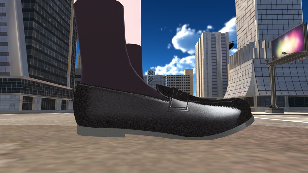 【こまどアバター(+ライムちゃん)・桔梗ちゃん専用】ローファーと安易なセーラー服+ルーズソックス