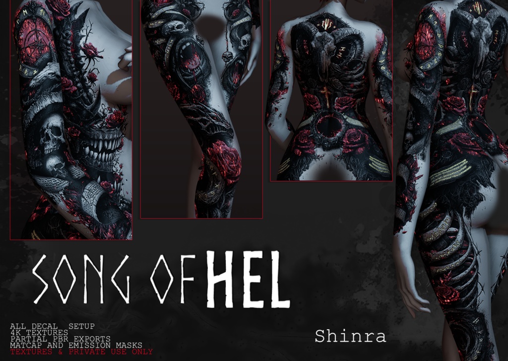 【Shinra】BodyTattooTexture - Song of Hel