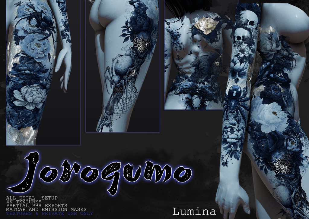 【Lumina】BodyTattooTexture - Jorogumo