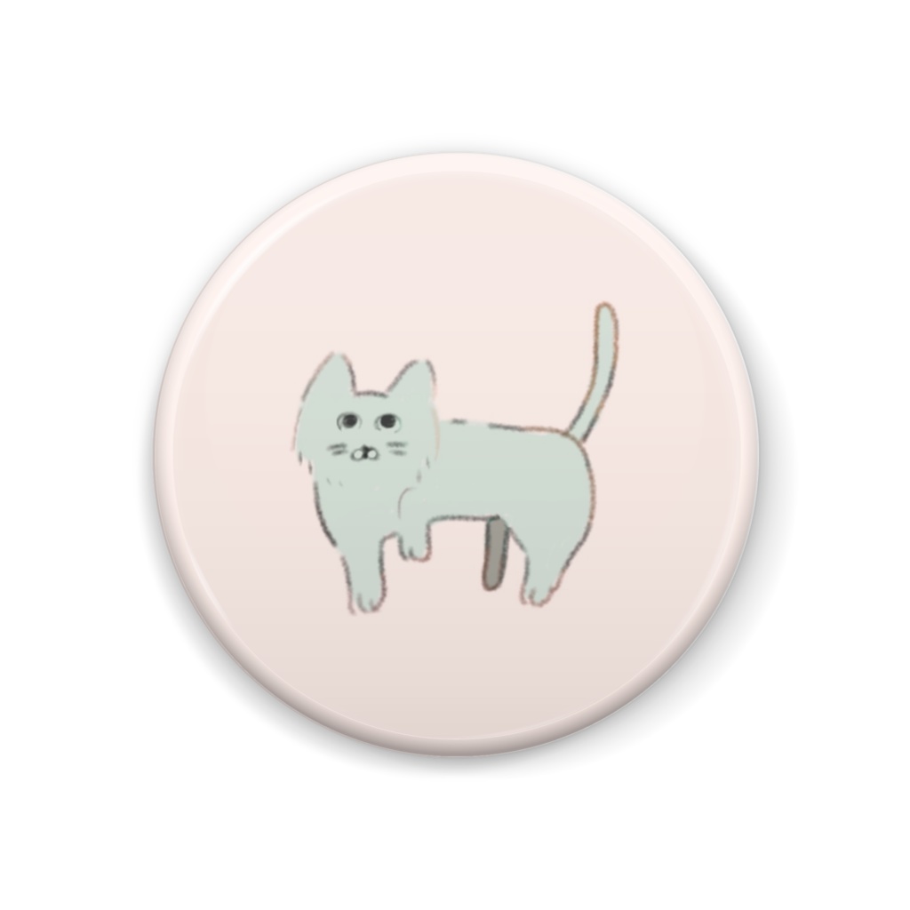 ゆるねこパステル缶バッジ