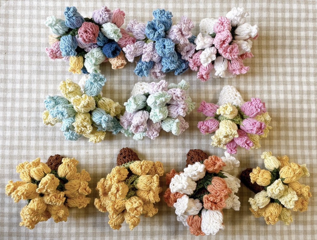 お花のラグ