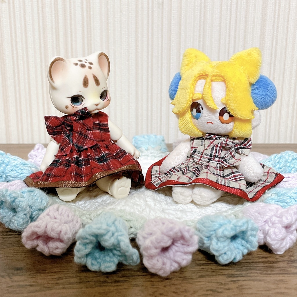 【ぷにみおサイズ】チェックワンピース