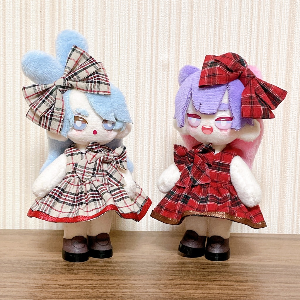 【ぷにみおサイズ】チェックワンピース