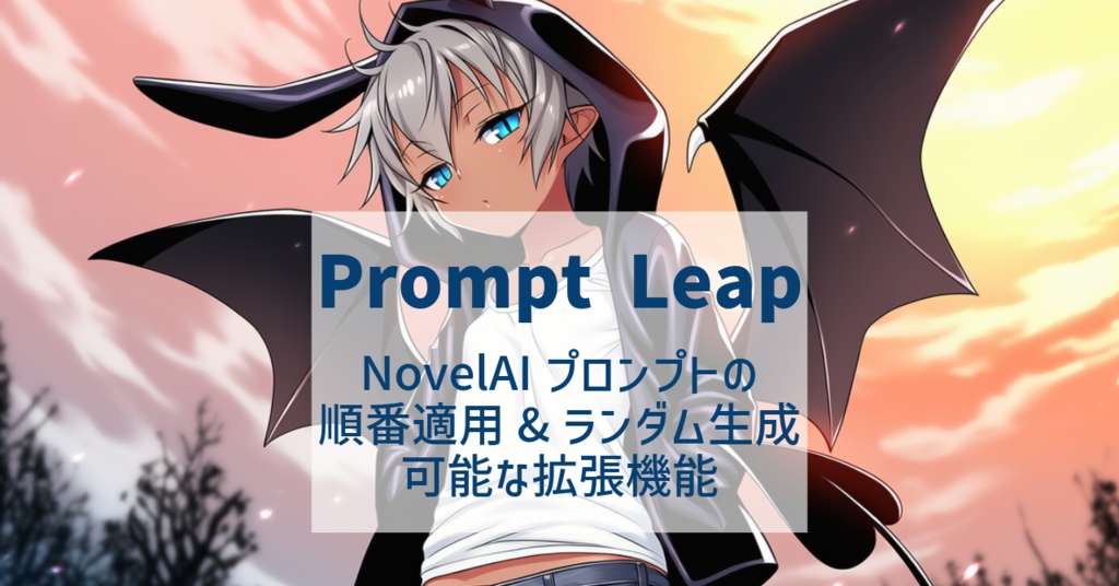 【無料あり】NovelAIプロンプトがワンクリックで反映できるChrome拡張機能「Prompt Leap」