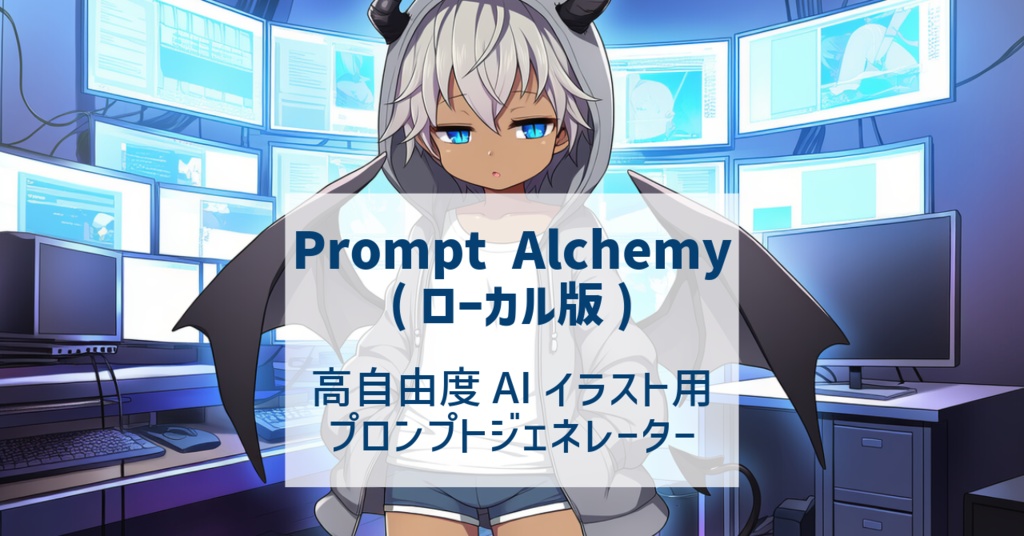 【無料あり】タグデータを自由にカスタマイズ！ネット不要で動くプロンプトジェネレーター「Prompt Alchemy（ローカル版）」