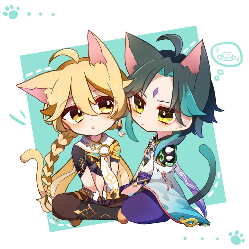 👹魈＆空の猫アクキー🌤
