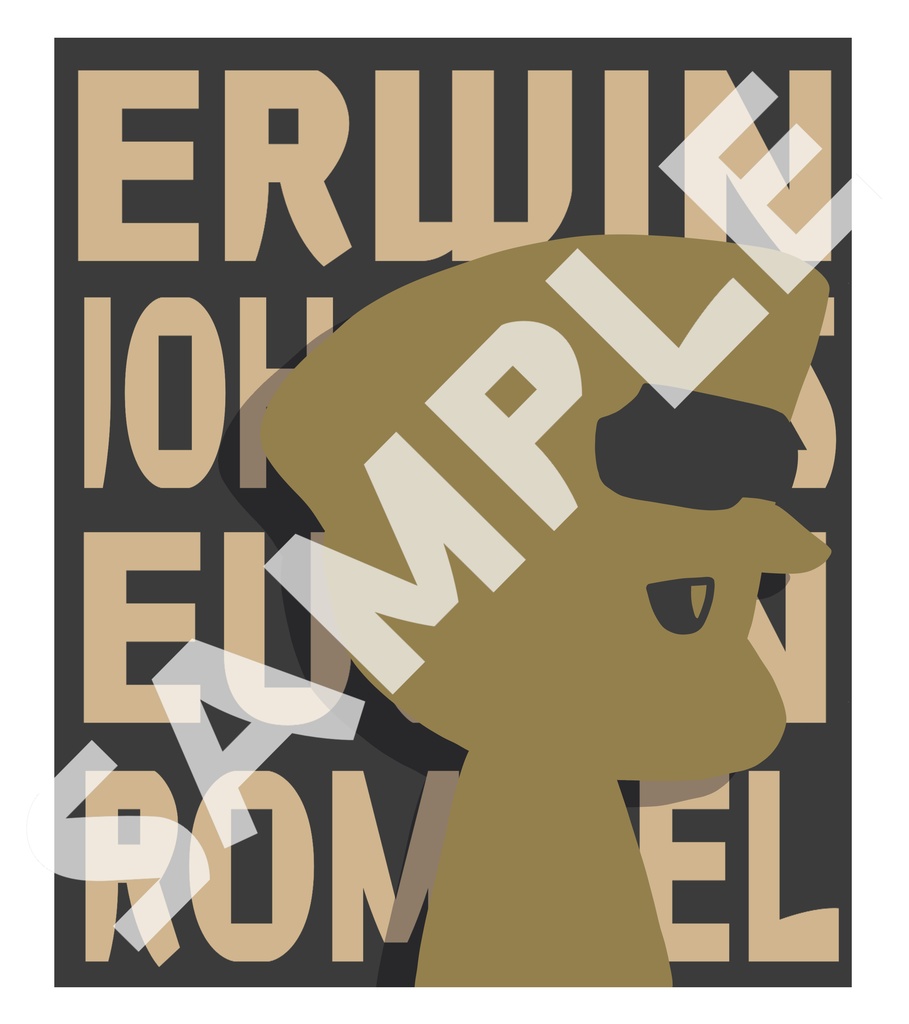 ロンメル/シルエットTシャツ