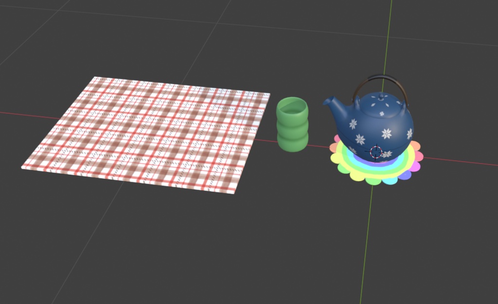 【3Dモデル】冬のこたつセットを制作しました|和室・お正月シーンにもおすすめ