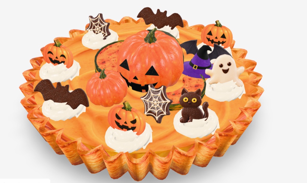 🎃 ハロウィンのパンプキンパイ 3Dモデル