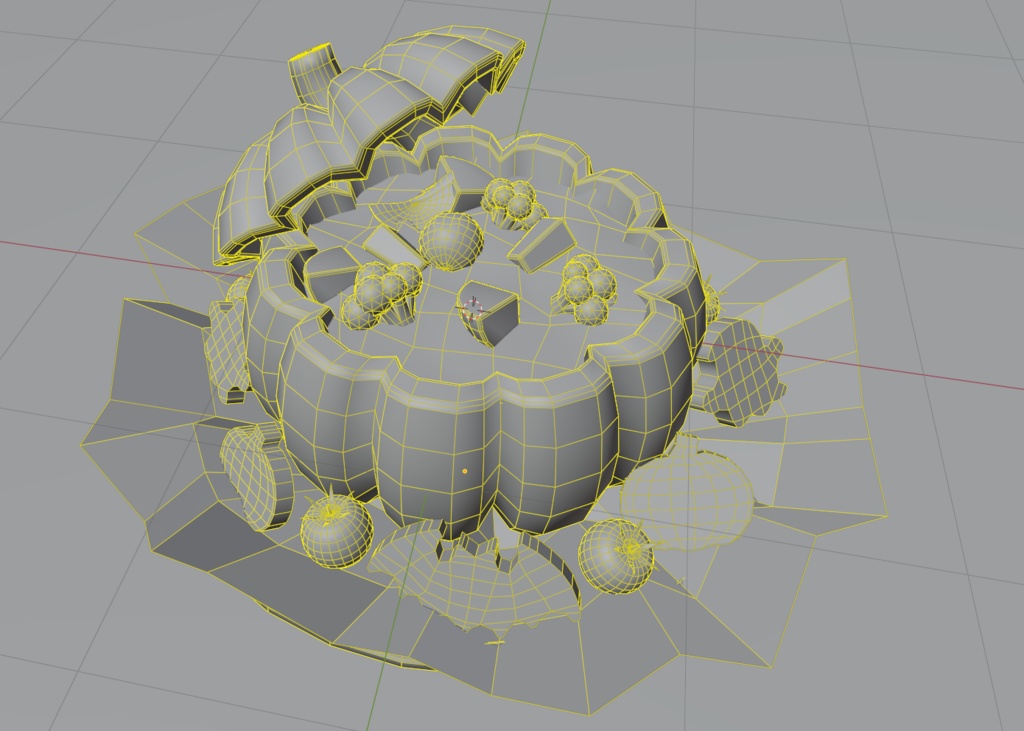【3Dモデル・FBX】ハロウィンのかぼちゃグラタンセット|秋の料理・飾り付け・背景小物