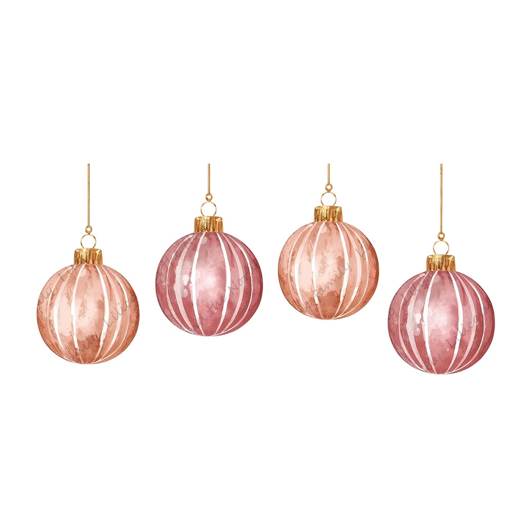 LilicoのPink X'masクリップアート20点|背景透過PNG・商用OK・SNS&ブログに最適!