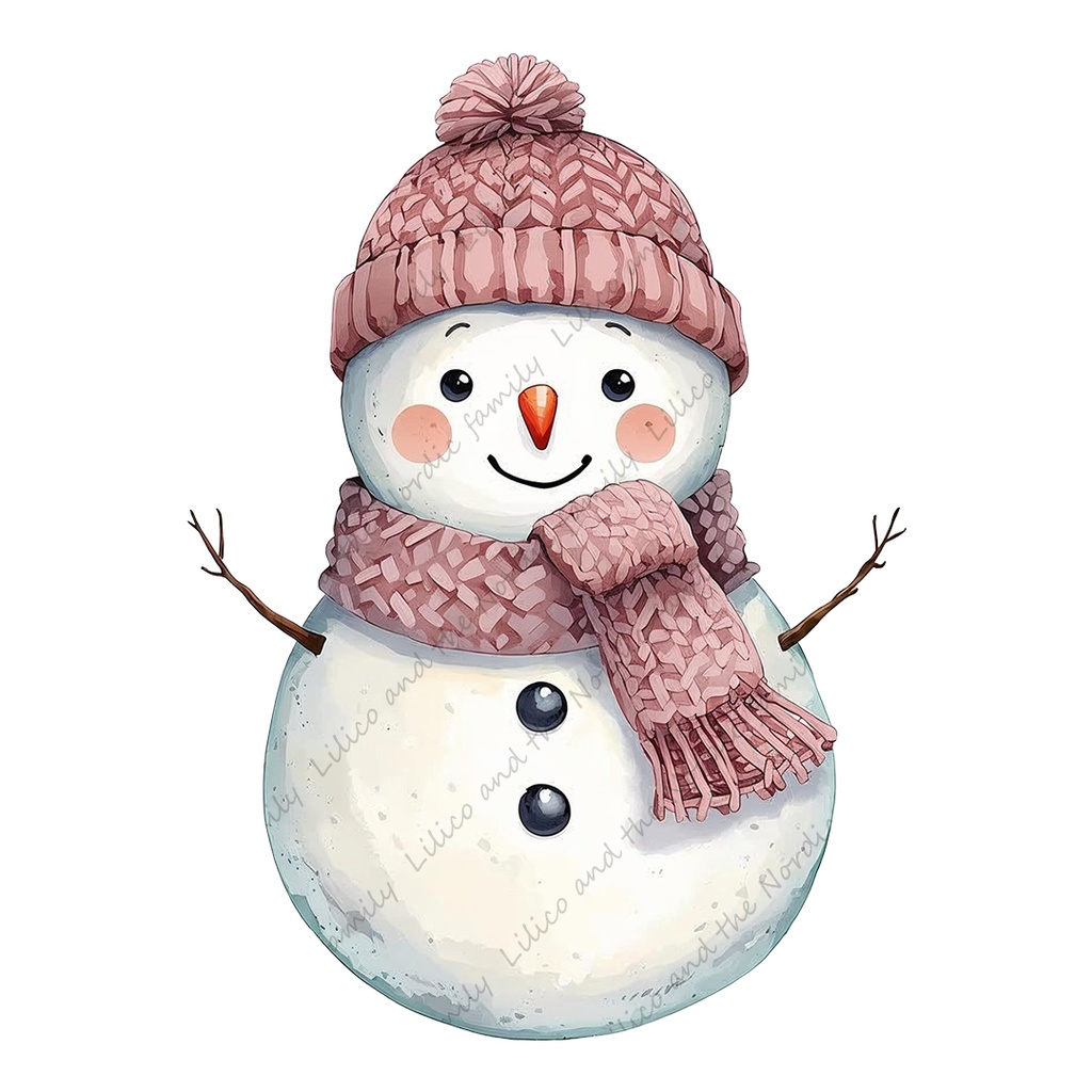 LilicoのPink X'masクリップアート20点|背景透過PNG・商用OK・SNS&ブログに最適!