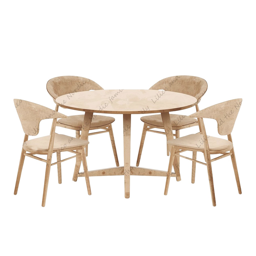 【お試し価格!】Lilico's familyの北欧インテリア-Dining クリップアート10点|背景透過PNG・商用OK・SNS&ブログに最適!