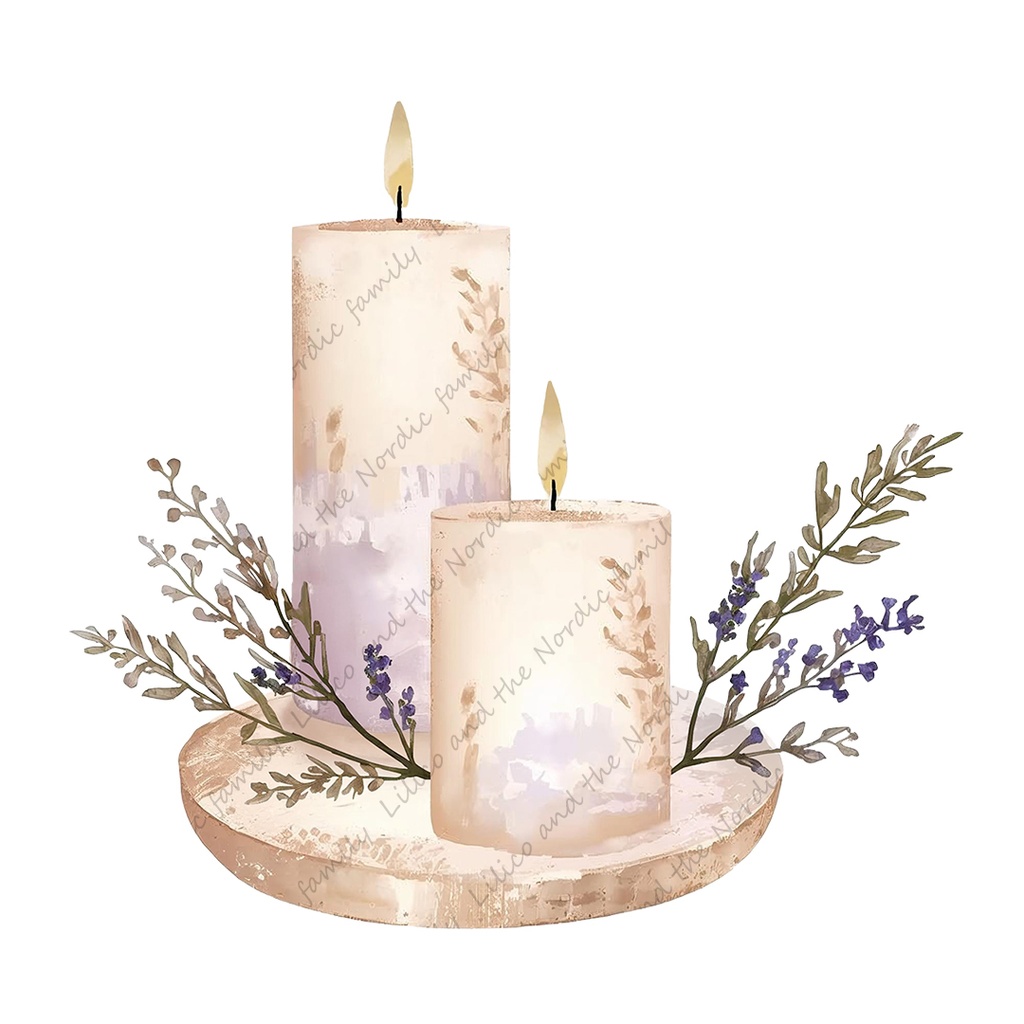 【お試し価格!】Lilico's familyの北欧インテリア-Dining クリップアート10点|背景透過PNG・商用OK・SNS&ブログに最適!