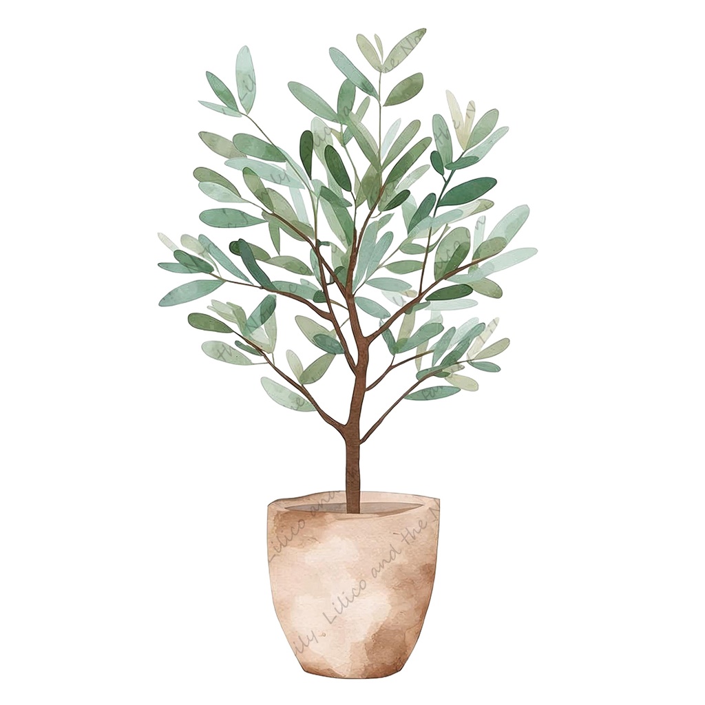 Lilico's familyの北欧インテリア-Living room クリップアート12点|背景透過PNG・商用OK・SNS&ブログに最適!