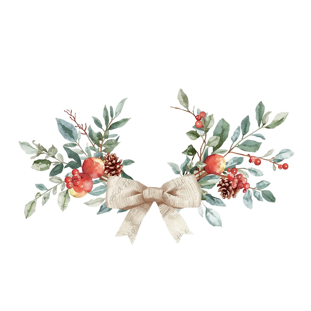 Lilico’s family のNoridic X'masクリップアート18点|背景透過PNG・商用OK・SNS&ブログに最適!