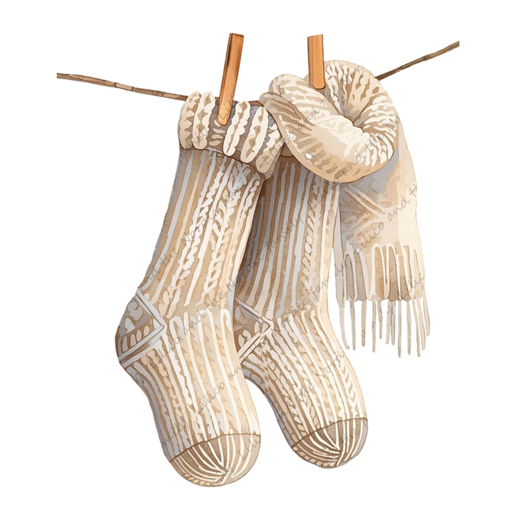 Lilico’s family のNoridic X'masクリップアート18点|背景透過PNG・商用OK・SNS&ブログに最適!