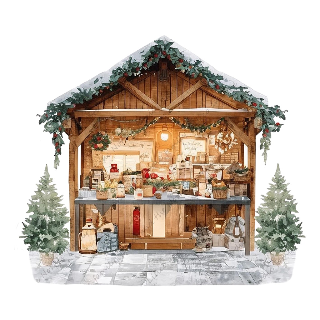 Lilico’s family のNoridic X'masクリップアート18点|背景透過PNG・商用OK・SNS&ブログに最適!