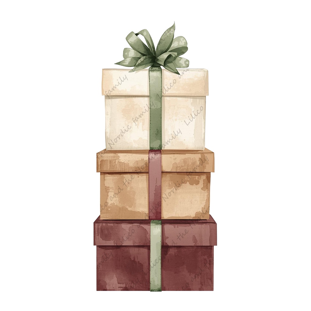 Lilico’s family のNoridic X'masクリップアート18点|背景透過PNG・商用OK・SNS&ブログに最適!