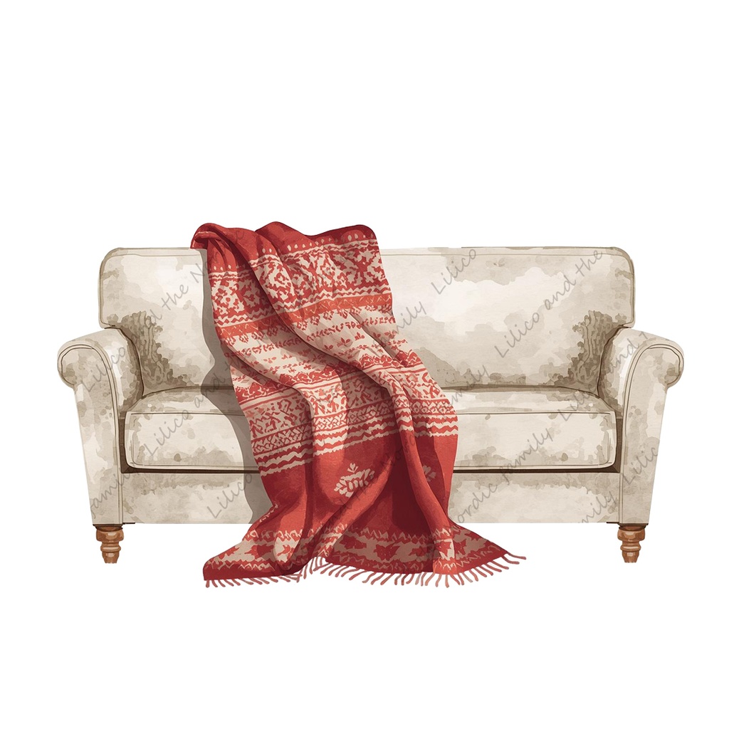 Lilico’s family のNoridic X'masクリップアート18点|背景透過PNG・商用OK・SNS&ブログに最適!