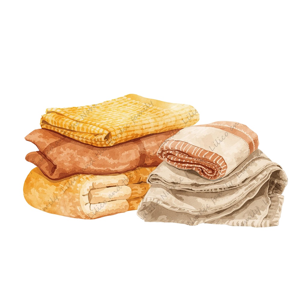 Lilico's familyの北欧インテリア-Living room クリップアート11点|背景透過PNG・商用OK・SNS&ブログに最適!