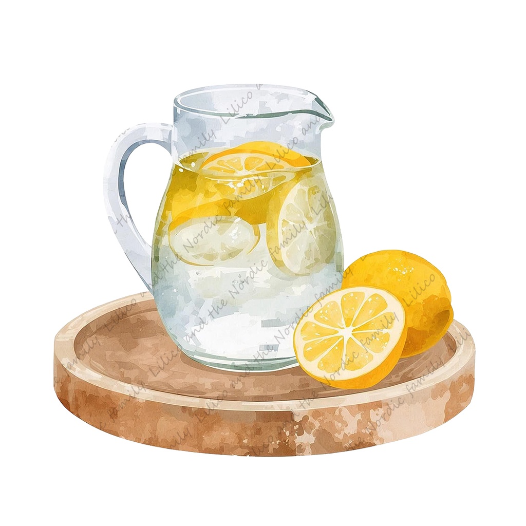 Lilico's familyの北欧インテリア-Living room クリップアート11点|背景透過PNG・商用OK・SNS&ブログに最適!