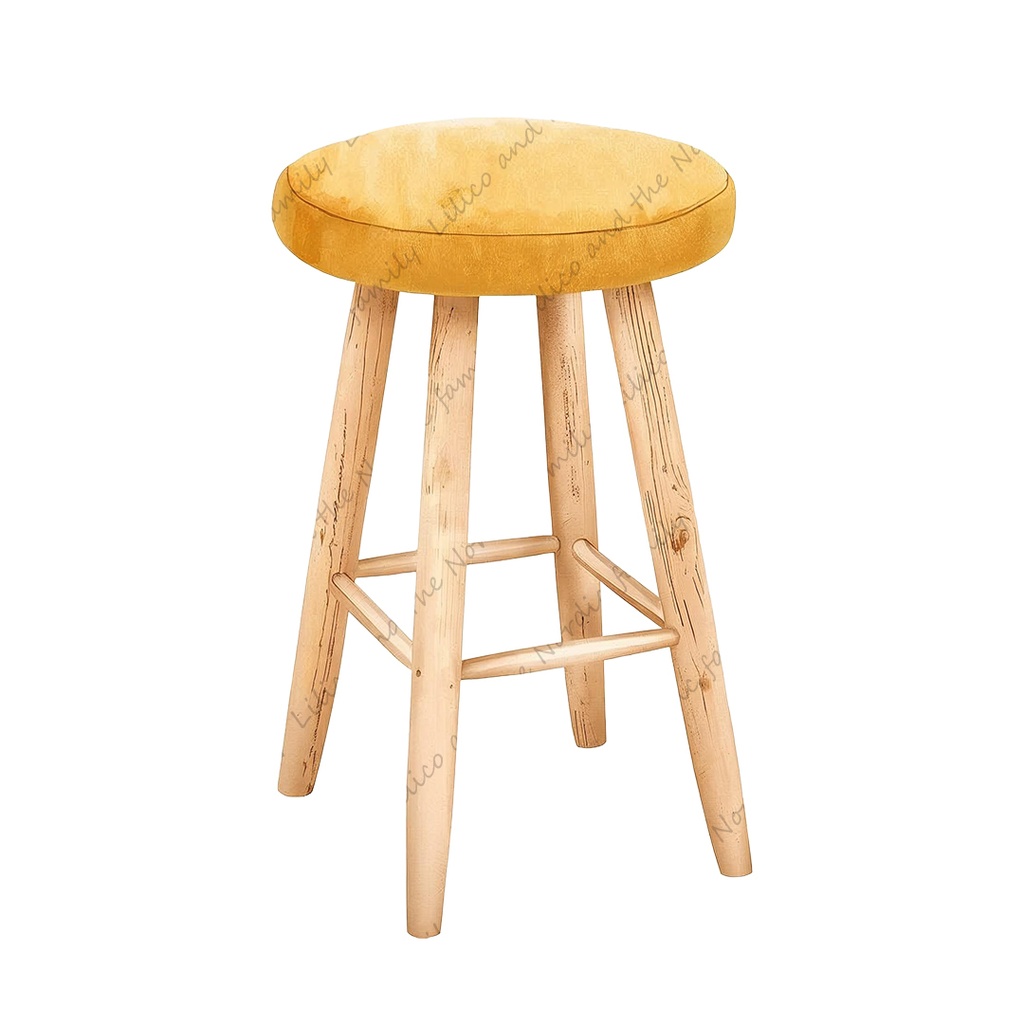 Lilico's familyの北欧インテリア-Living room クリップアート11点|背景透過PNG・商用OK・SNS&ブログに最適!